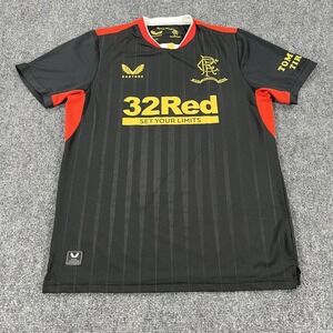 Rangers FC Jersey Mens Medium Black Red Soccer 32Red Peter McNeil Shirt